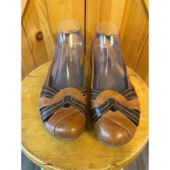 Stylish Brown Slingback Women's Shoes - Picture 2 of 8